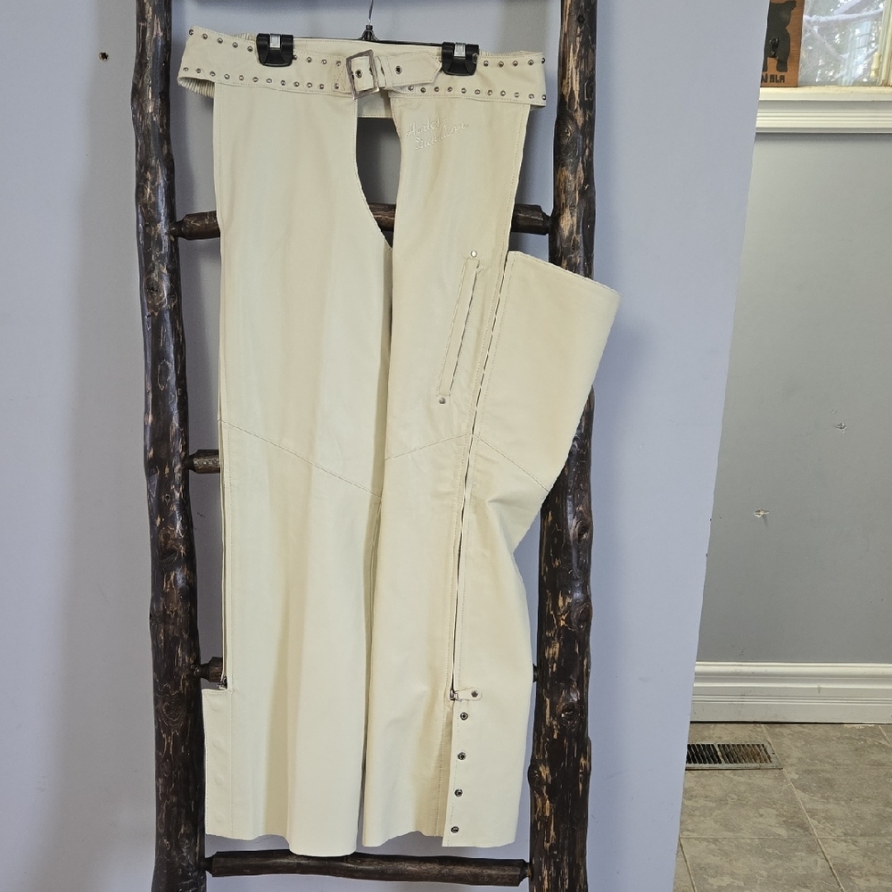 Harley-Davidson Leather Cream XL Chaps